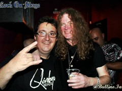 Marcos César de Almeida ( Rock On Stage ) no Meet & Greet do The Quireboys no Manifesto Rock Bar em São Paulo/SP 