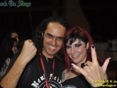 Fernando R. R. Júnior do Rock On Stage e Juliana Kosso das Velhas Virgens 