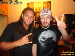 Palmer Cardoso e Tony Kakko do Sonata Arctica no Teatro Rival Petrobras no Rio de Janeiro/RJ