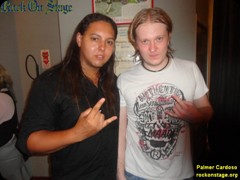 Palmer Cardoso e Tommy Portimo do Sonata Arctica no Teatro Rival Petrobras no Rio de Janeiro/RJ