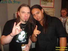 Elias Viljanen e Palmer Cardoso do Sonata Arctica no Teatro Rival Petrobras no Rio de Janeiro/RJ